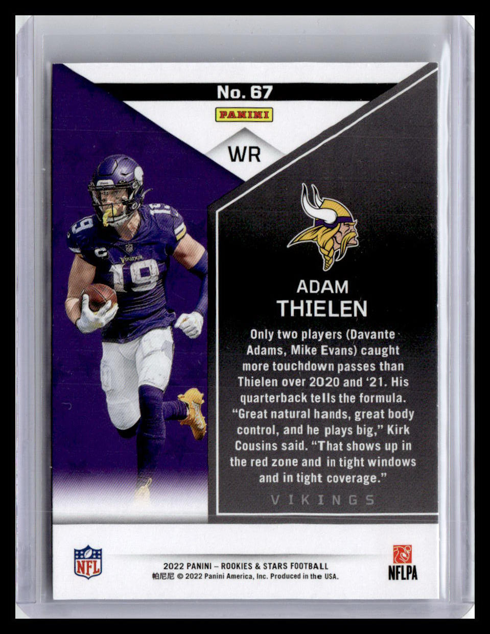 2022 Panini Rookies & Stars #67 Adam Thielen