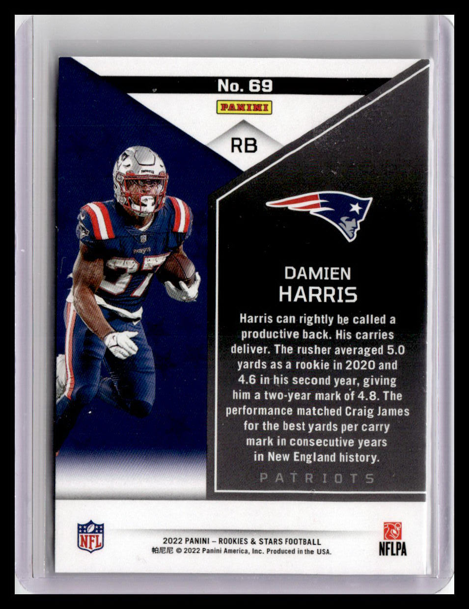2022 Panini Rookies & Stars #69 Damien Harris