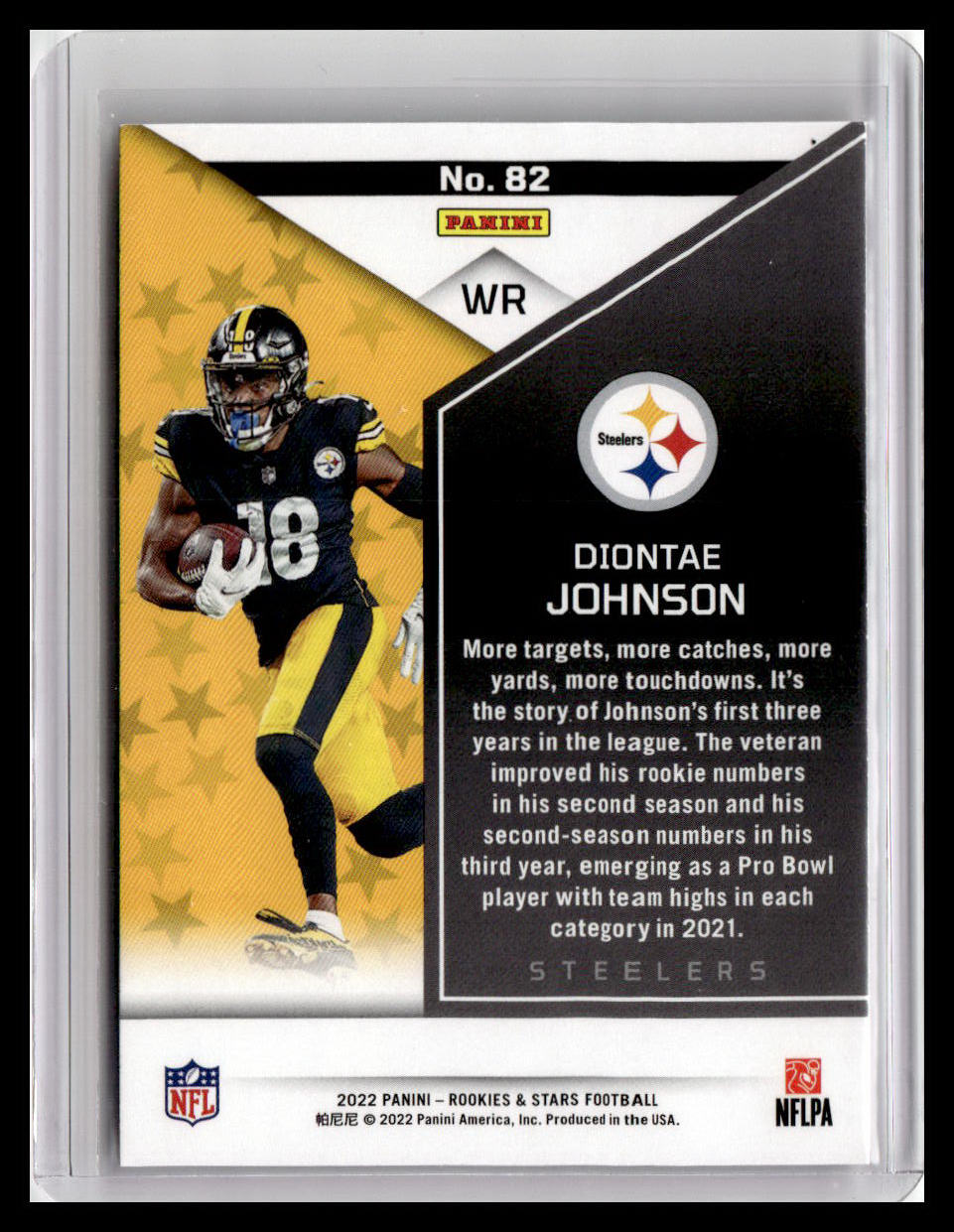2022 Panini Rookies & Stars #82 Diontae Johnson
