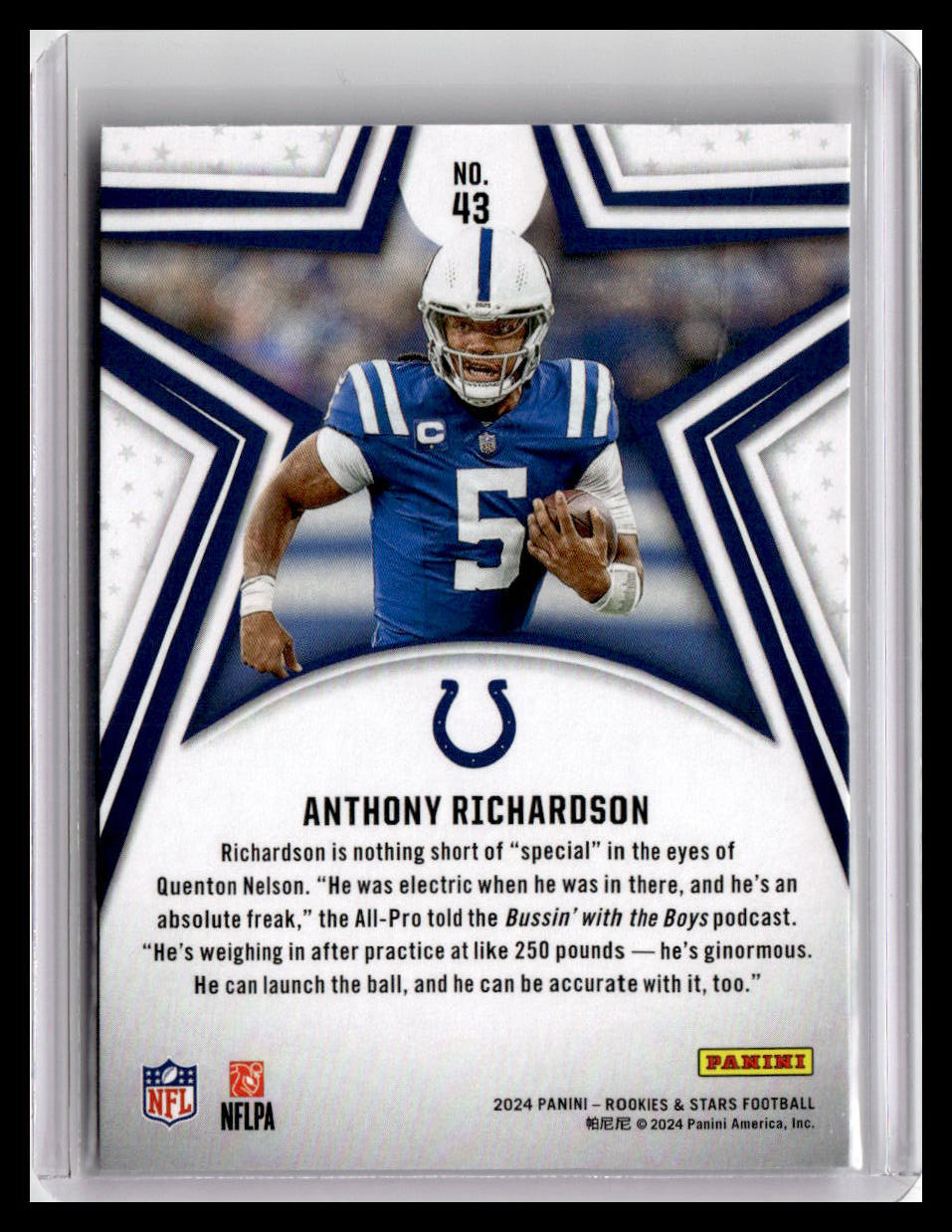 2024 Panini Rookies & Stars #43 Anthony Richardson