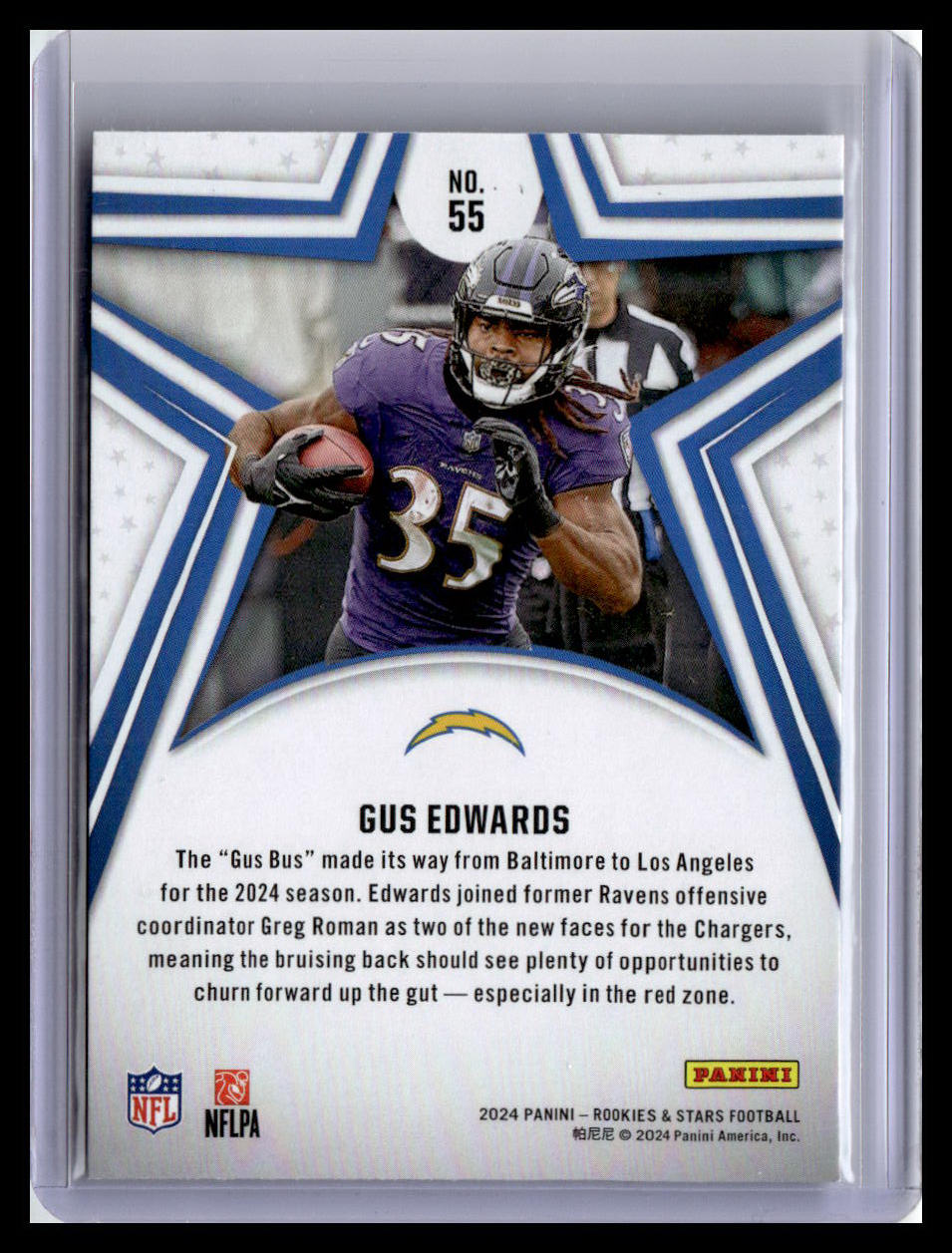 2024 Panini Rookies & Stars #55 Gus Edwards
