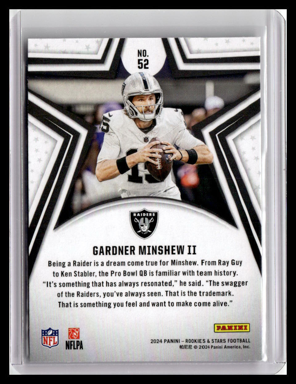 2024 Panini Rookies & Stars #52 Gardner Minshew II