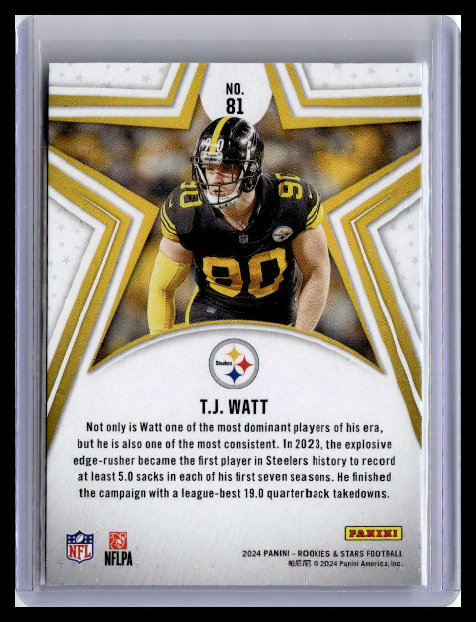 2024 Panini Rookies & Stars #81 T.J. Watt