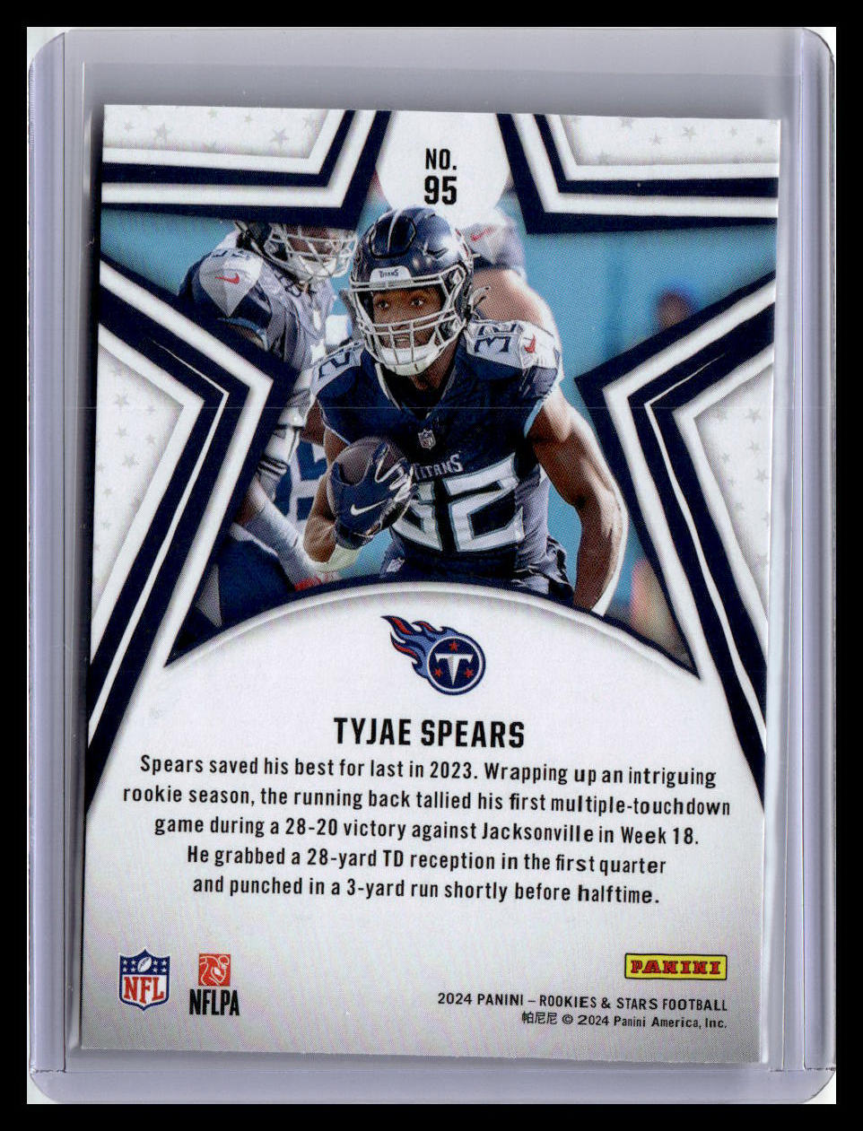 2024 Panini Rookies & Stars #95 Tyjae Spears