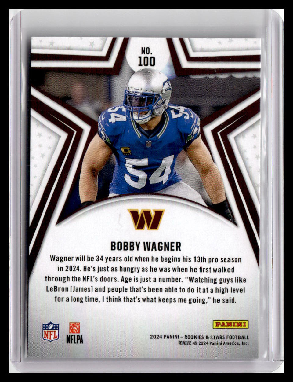 2024 Panini Rookies & Stars #100 Bobby Wagner