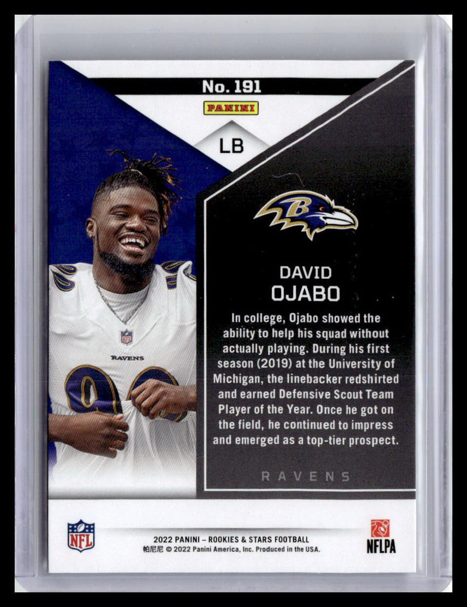 2022 Panini Rookies & Stars #191 David Ojabo (RC)