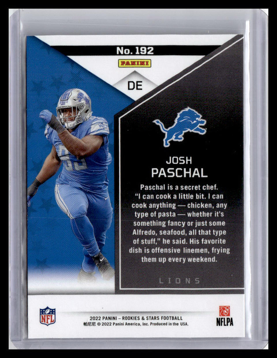 2022 Panini Rookies & Stars #192 Josh Paschal