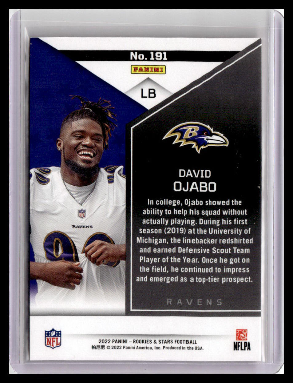 2022 Panini Rookies & Stars #191 David Ojabo (RC) Red Parallel