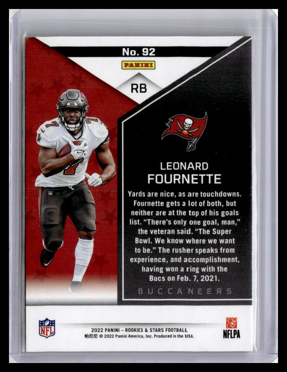 2022 Panini Rookies & Stars #92 Leonard Fournette Red Parallel