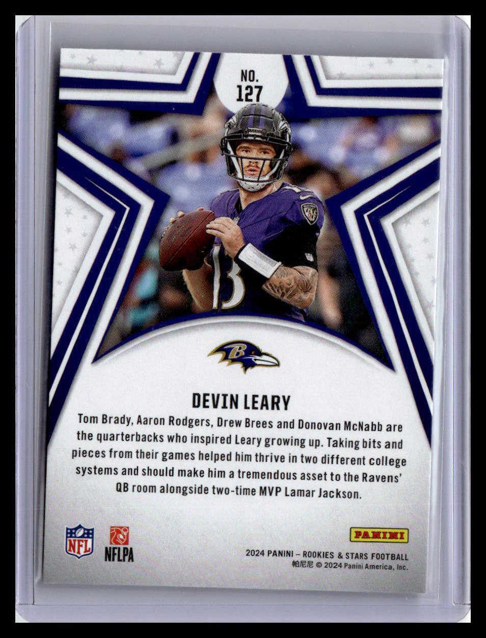 2024 Panini Rookies & Stars #127 Devin Leary (RC)