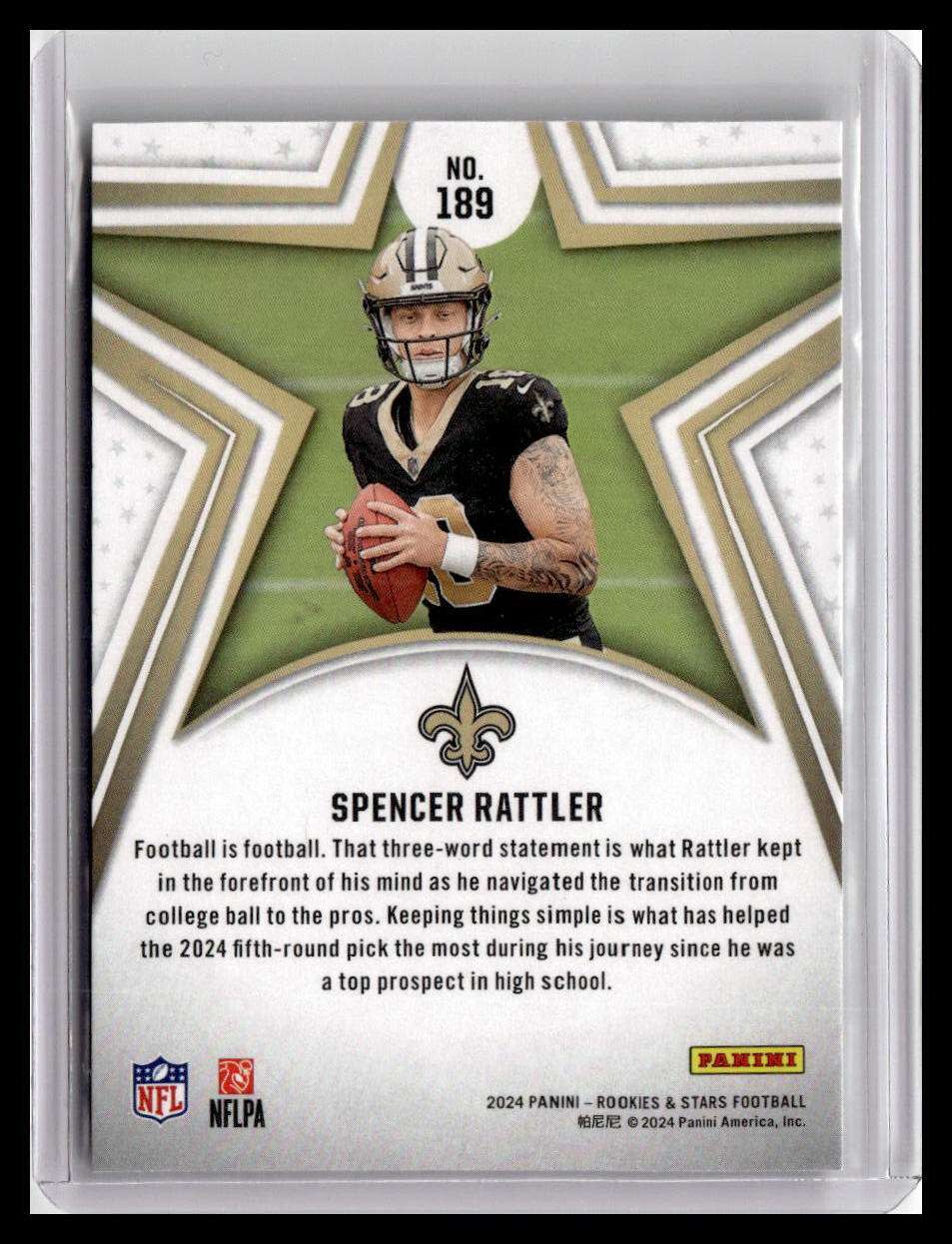 2024 Panini Rookies & Stars #189 Spencer Rattler (RC)