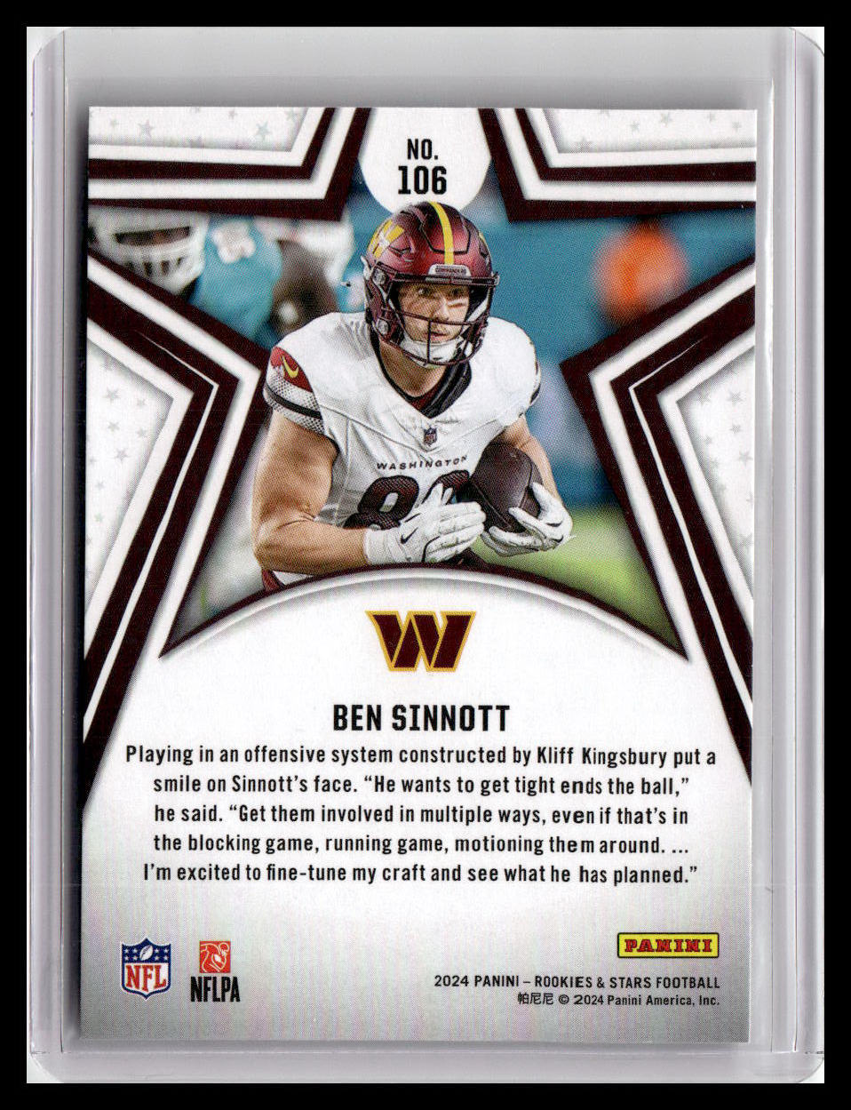 2024 Panini Rookies & Stars #106 Ben Sinnott (RC) Red Parallel