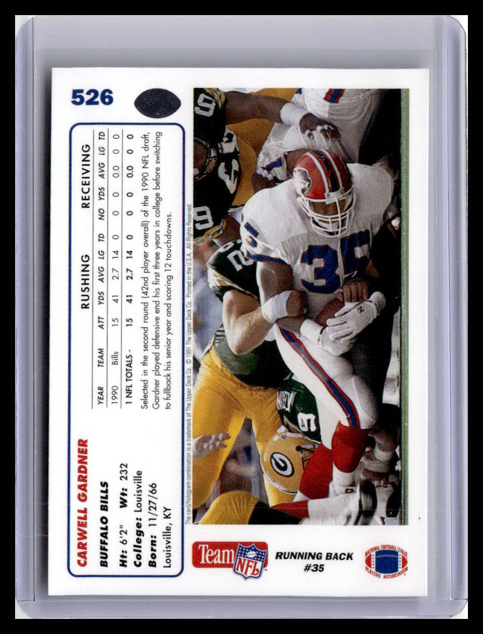 1991 Upper Deck #526 Carwell Gardner
