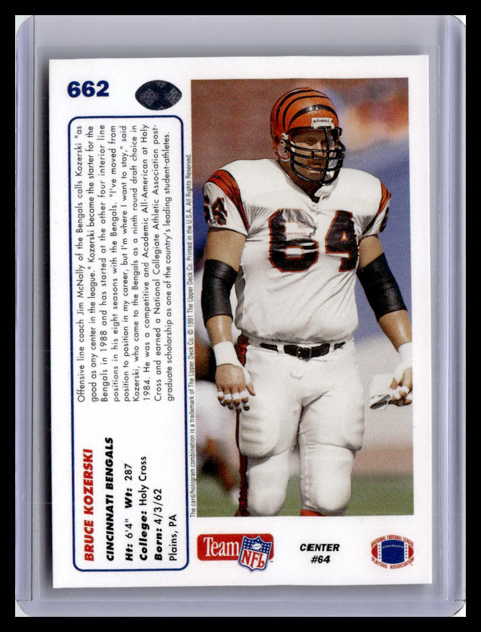 1991 Upper Deck #662 Bruce Kozerski