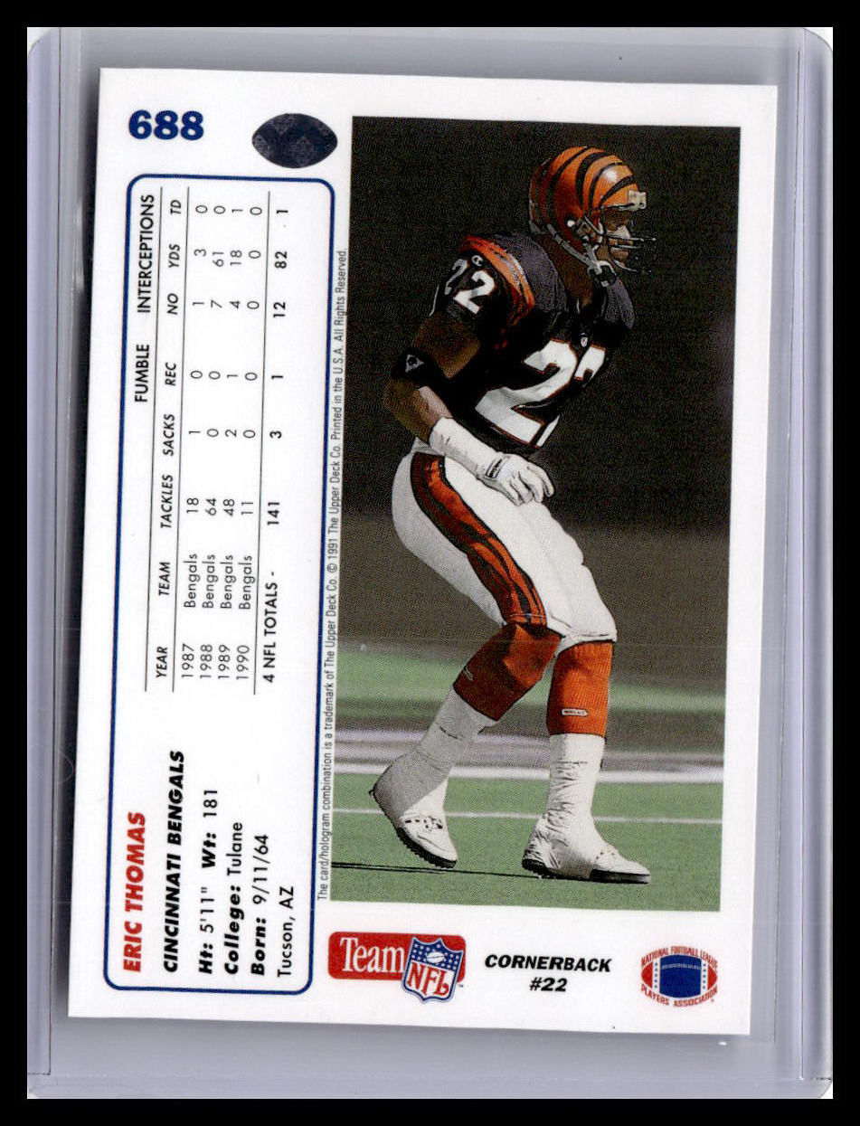 1991 Upper Deck #688 Eric Thomas