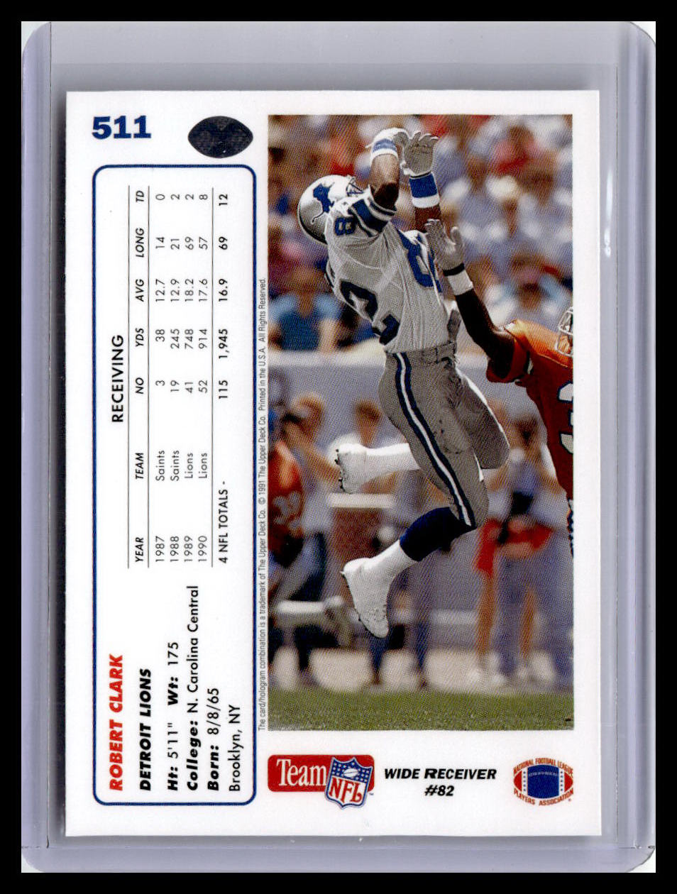 1991 Upper Deck #511 Robert Clark