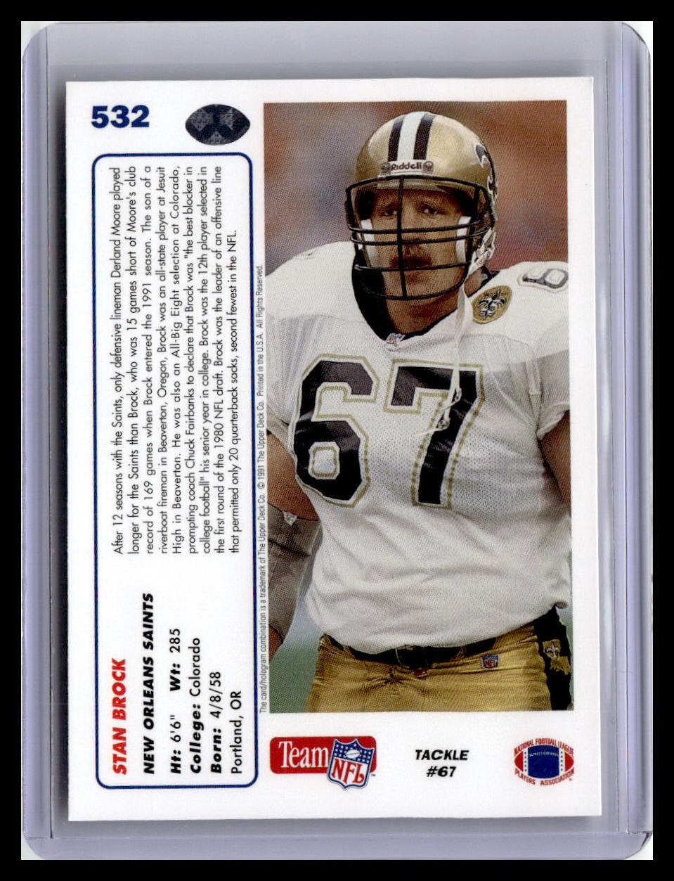 1991 Upper Deck #532 Stan Brock