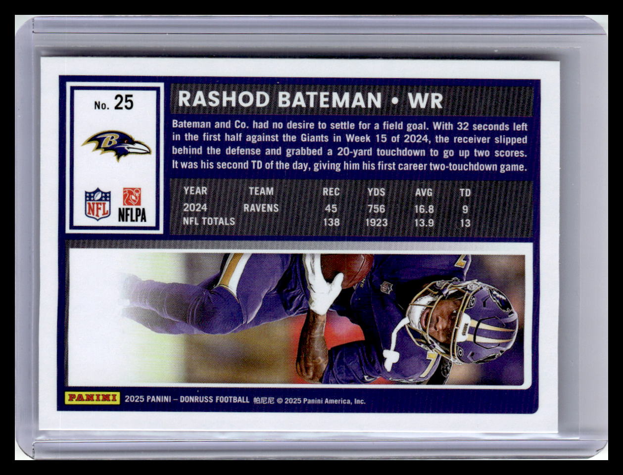 2025 Donruss #25 Rashod Bateman