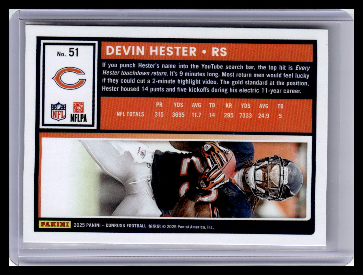 2025 Donruss #51 Devin Hester
