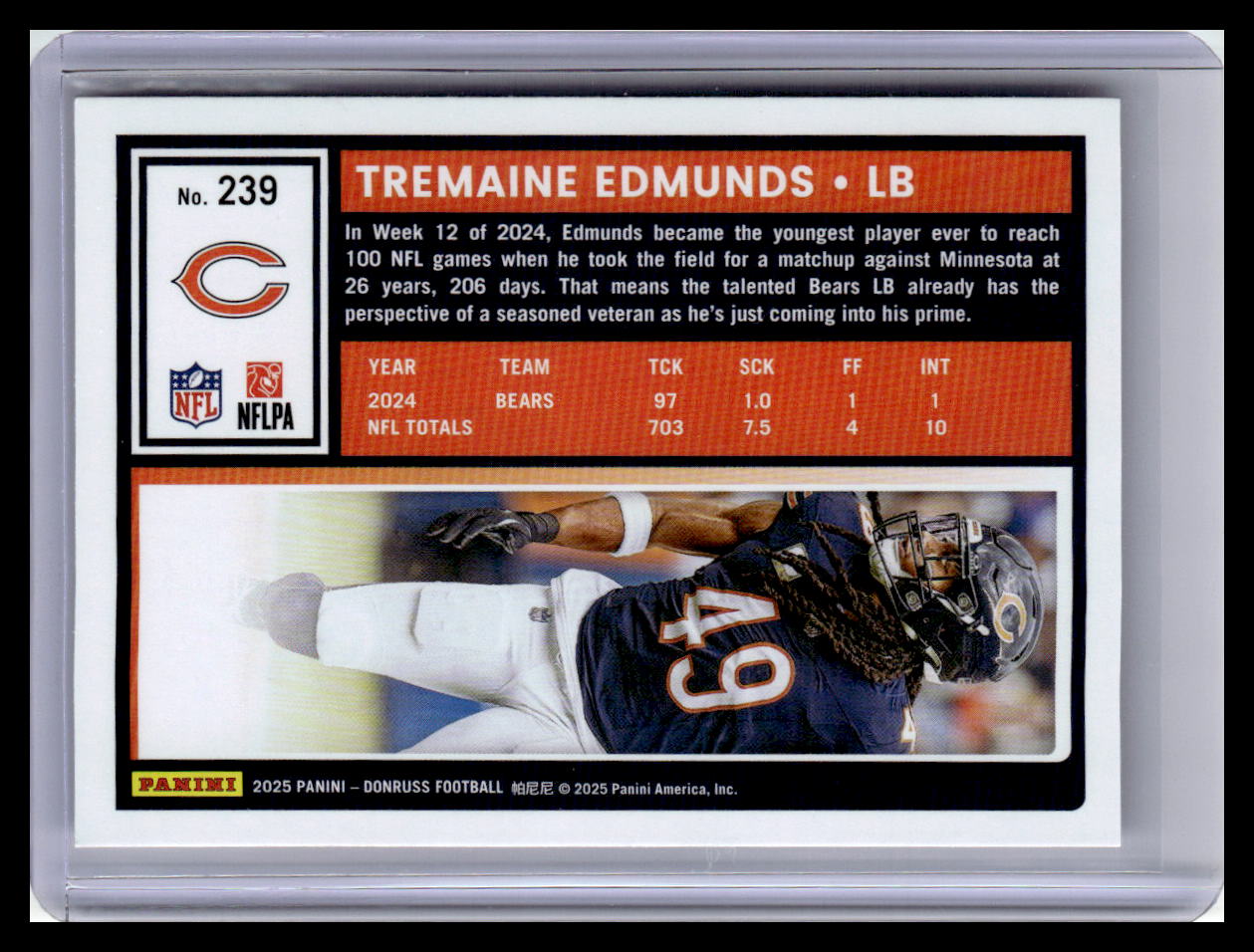 2025 Donruss #239 Tremaine Edmunds