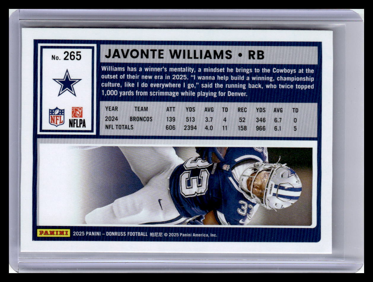 2025 Donruss #265 Javonte Williams