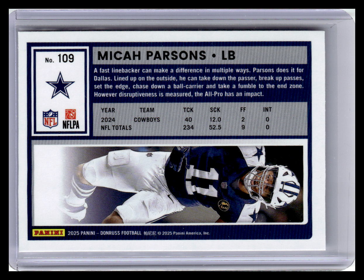 2025 Donruss #109 Micah Parsons