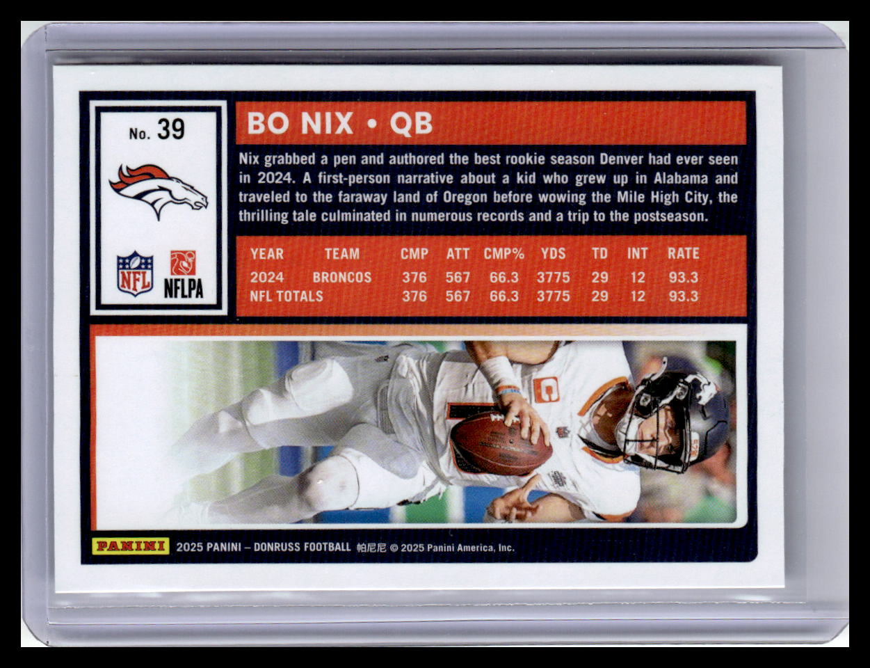2025 Donruss #39 Bo Nix