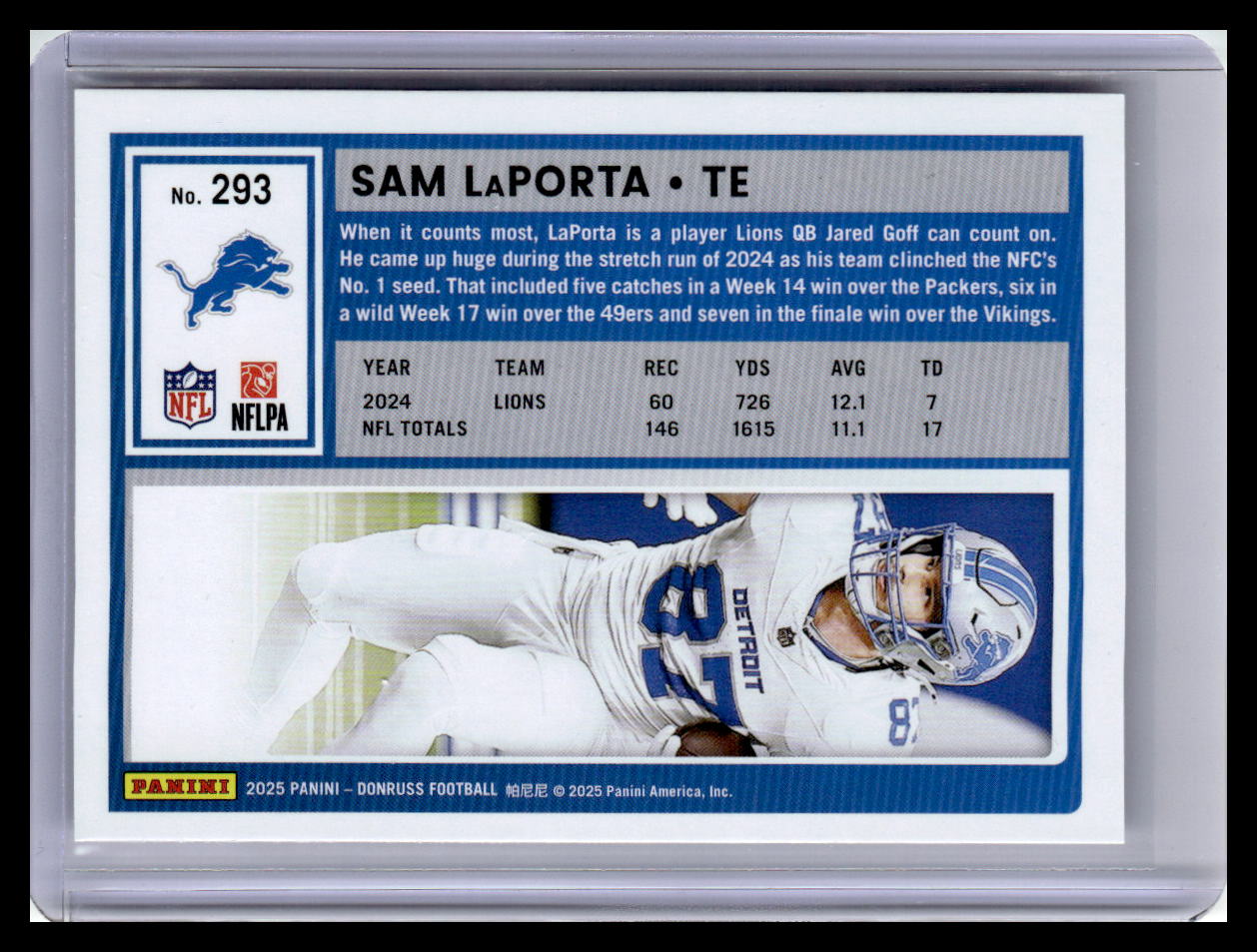 2025 Donruss #293 Sam LaPorta