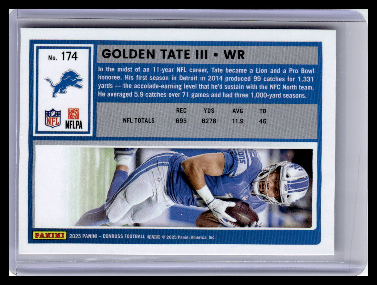 2025 Donruss #174 Golden Tate III