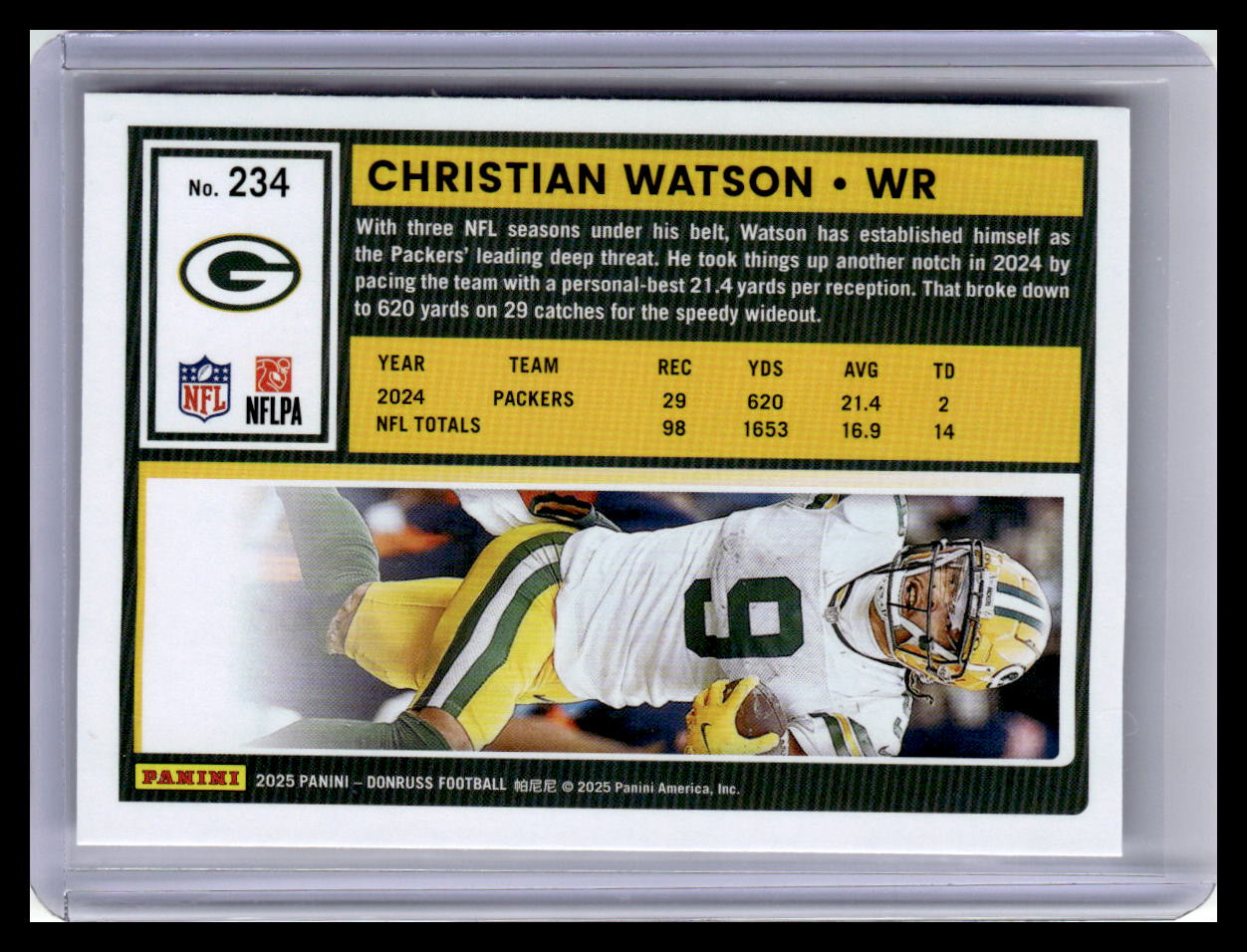 2025 Donruss #234 Christian Watson