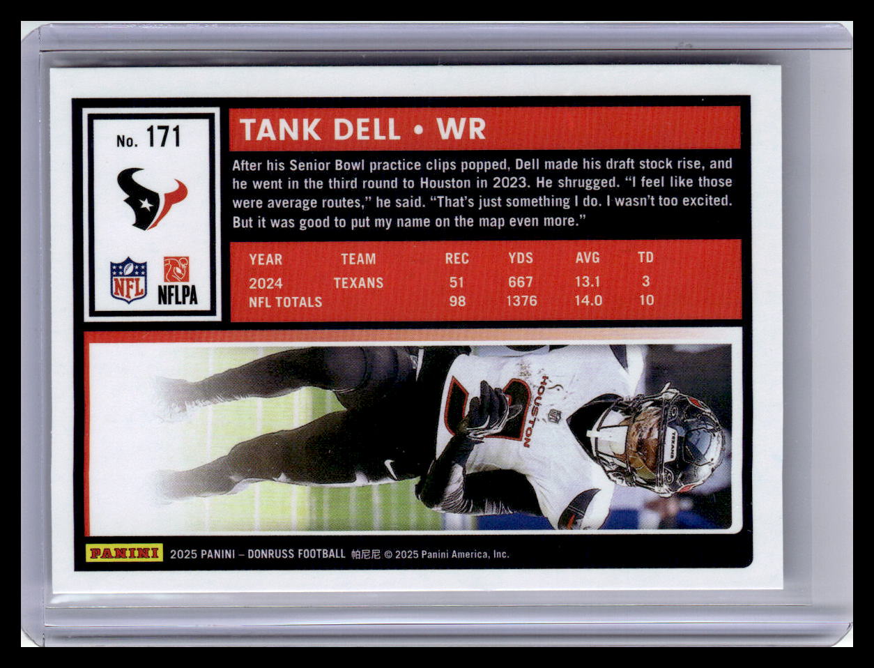 2025 Donruss #171 Tank Dell