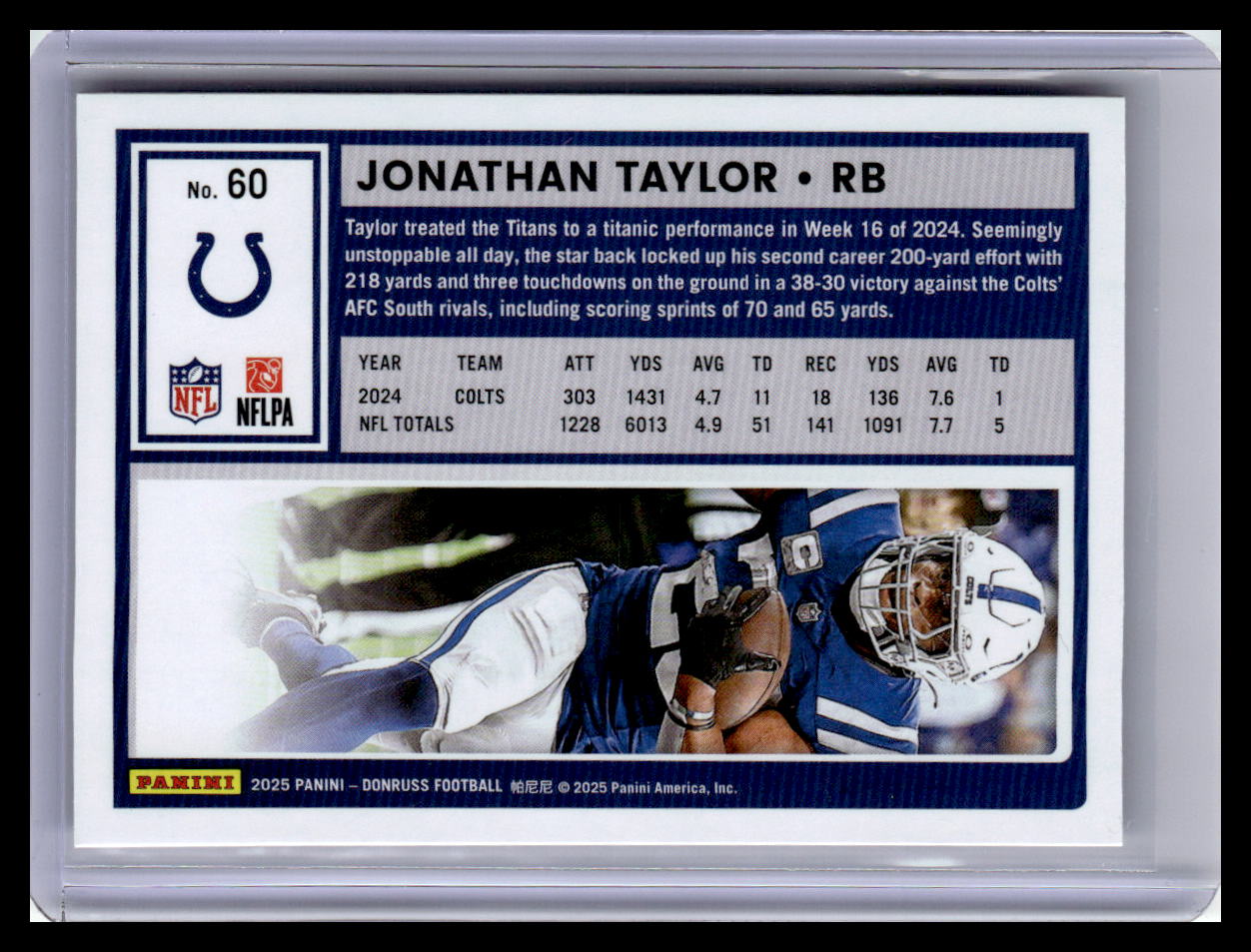 2025 Donruss #60 Jonathan Taylor