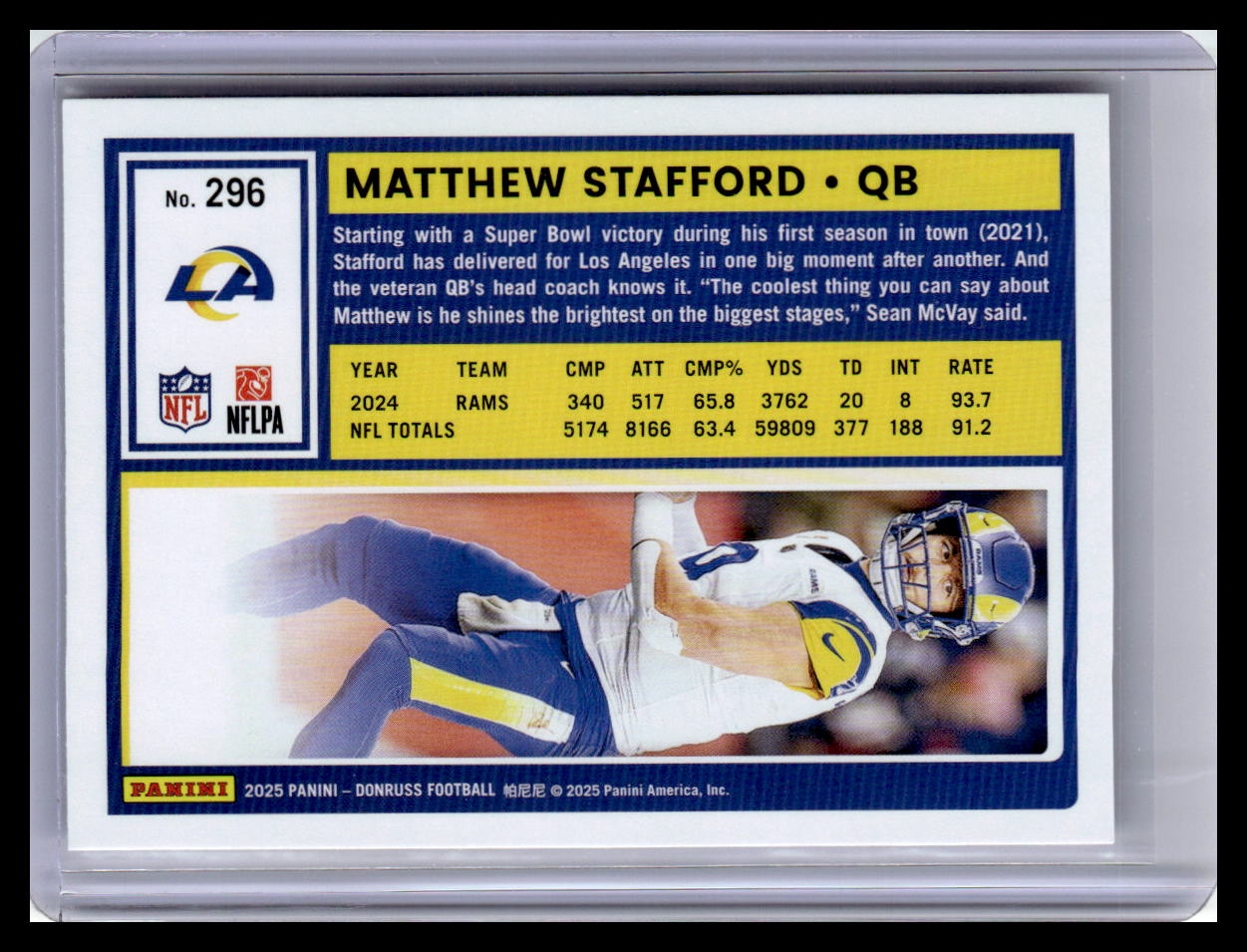2025 Donruss #296 Matthew Stafford
