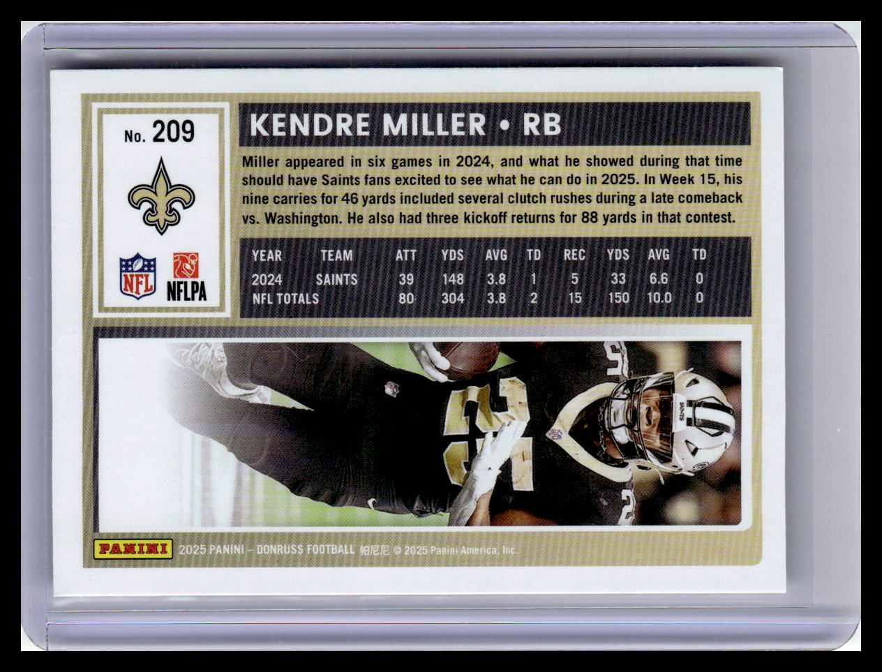 2025 Donruss #209 Kendre Miller