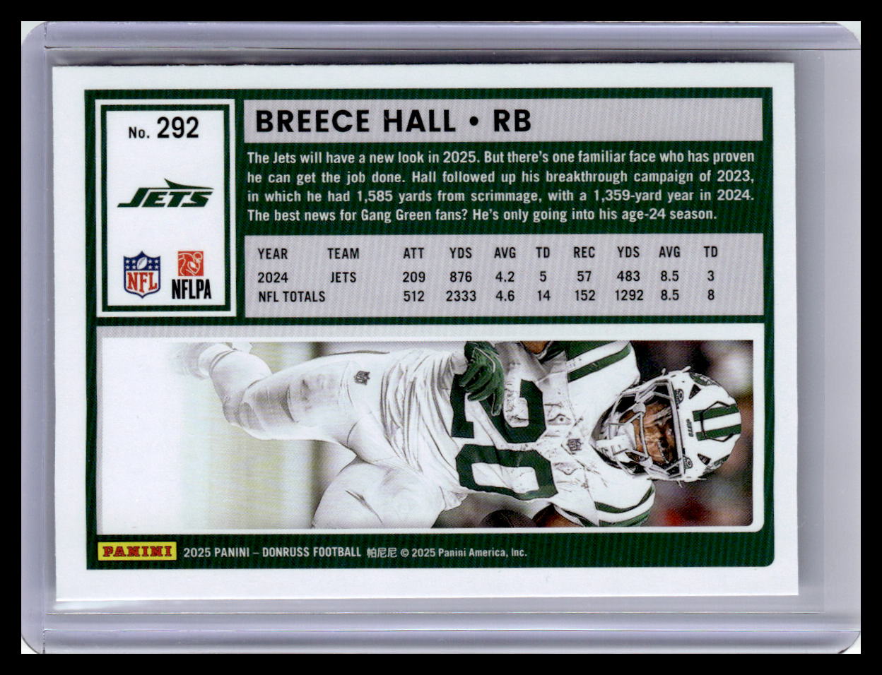 2025 Donruss #292 Breece Hall