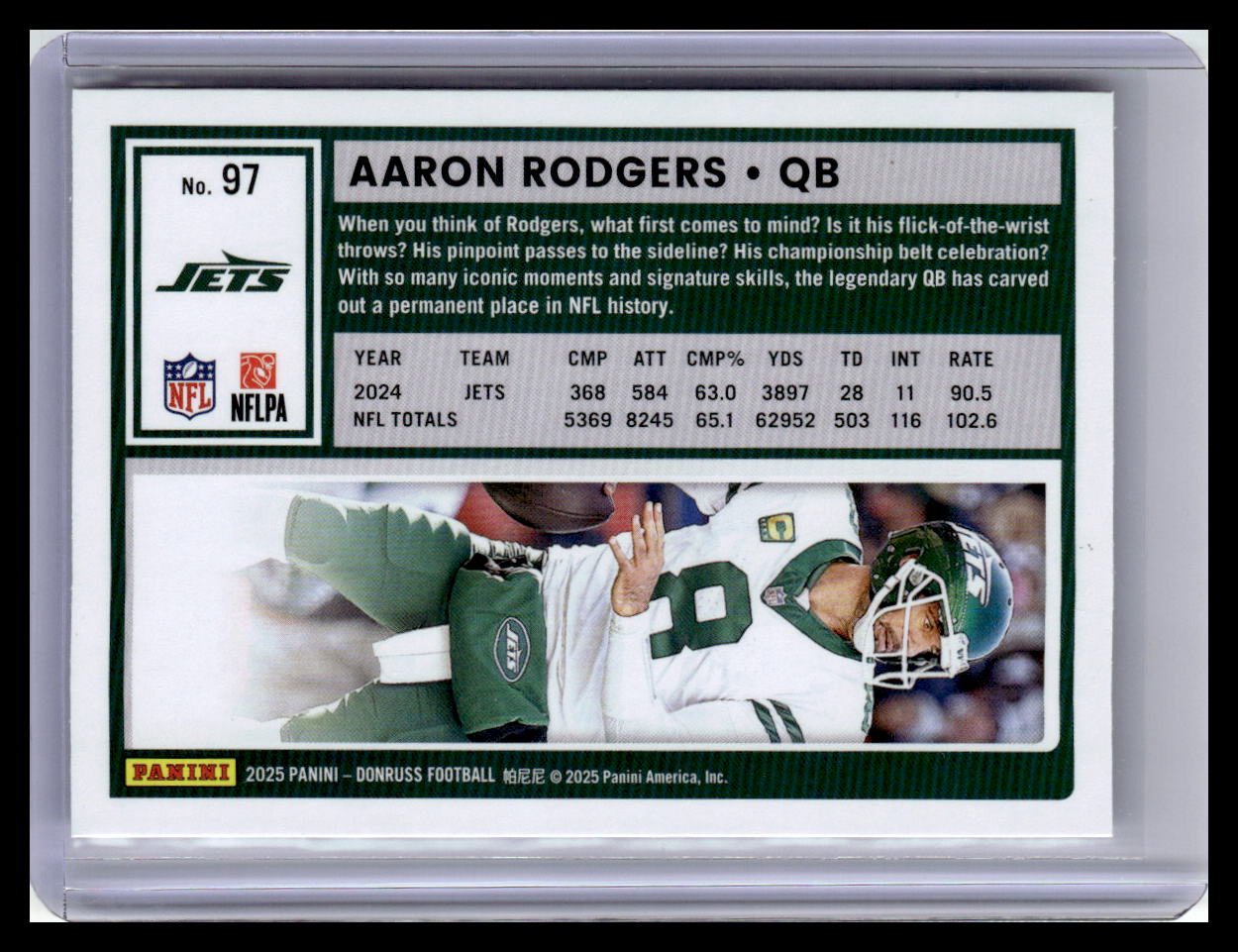 2025 Donruss #97 Aaron Rodgers