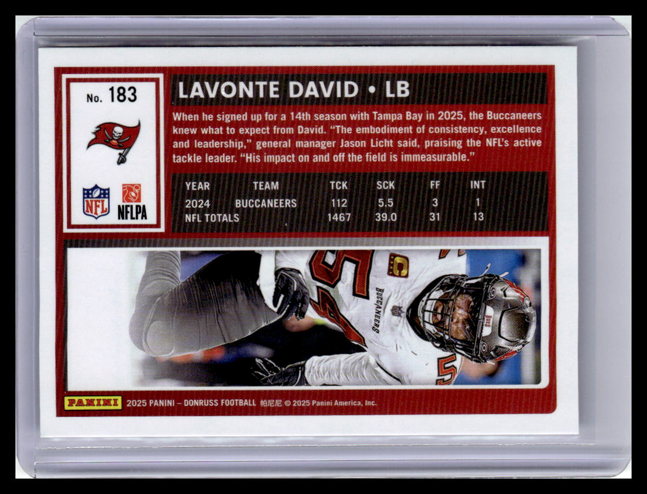 2025 Donruss #183 Lavonte David