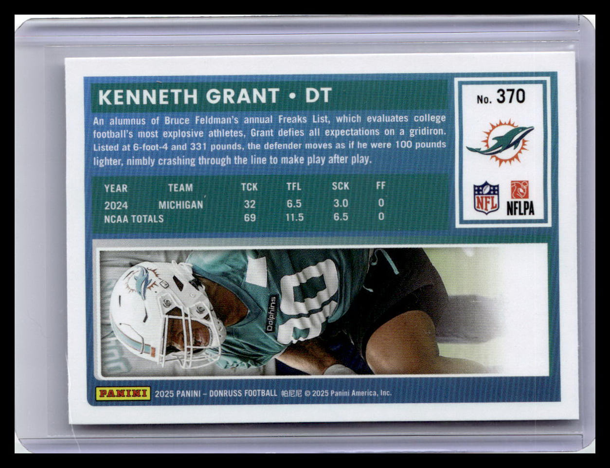 2025 Donruss #370 Kenneth Grant Rated Rookie