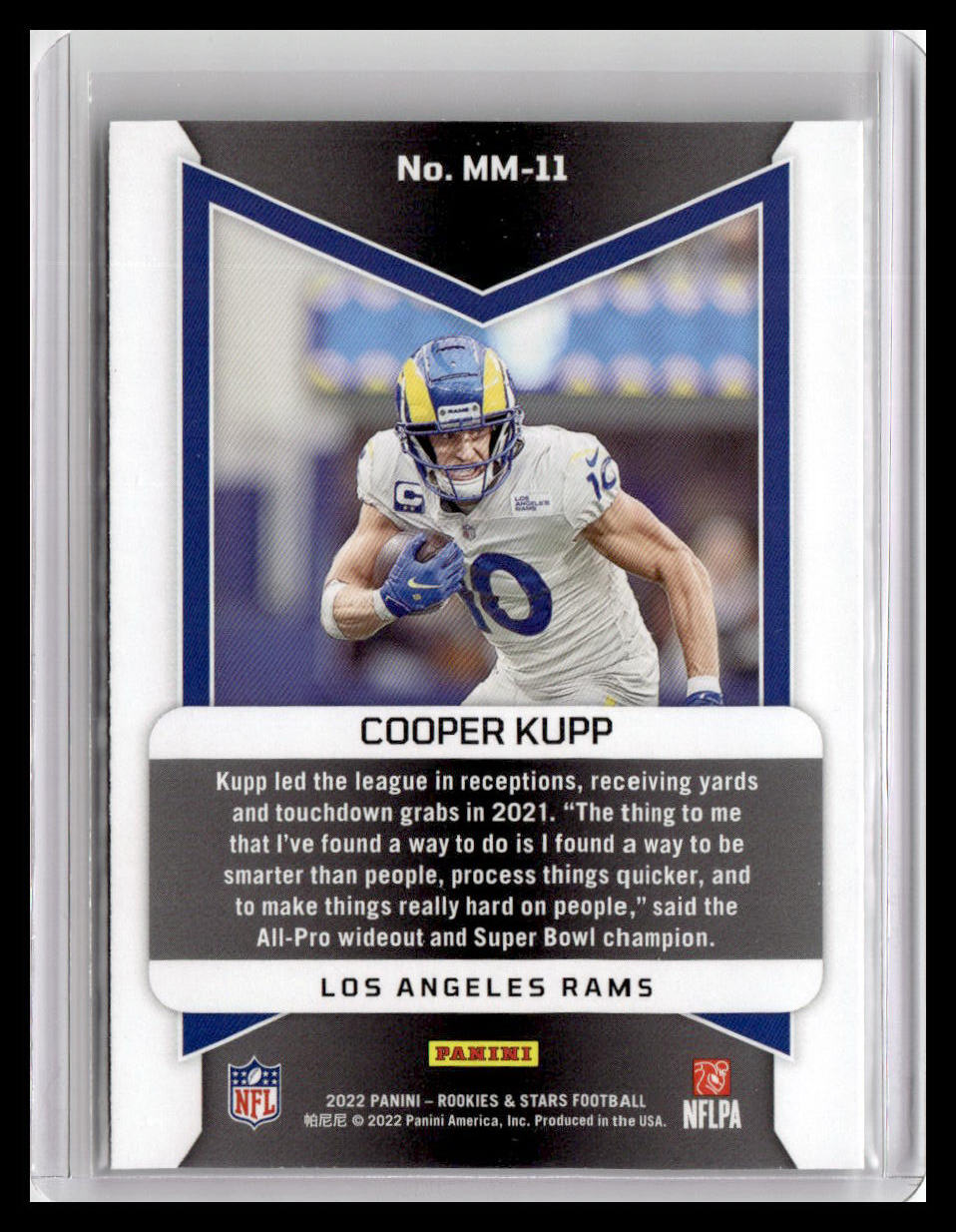 2022 Panini Rookies & Stars #MM-11 Cooper Kupp Man In Motion