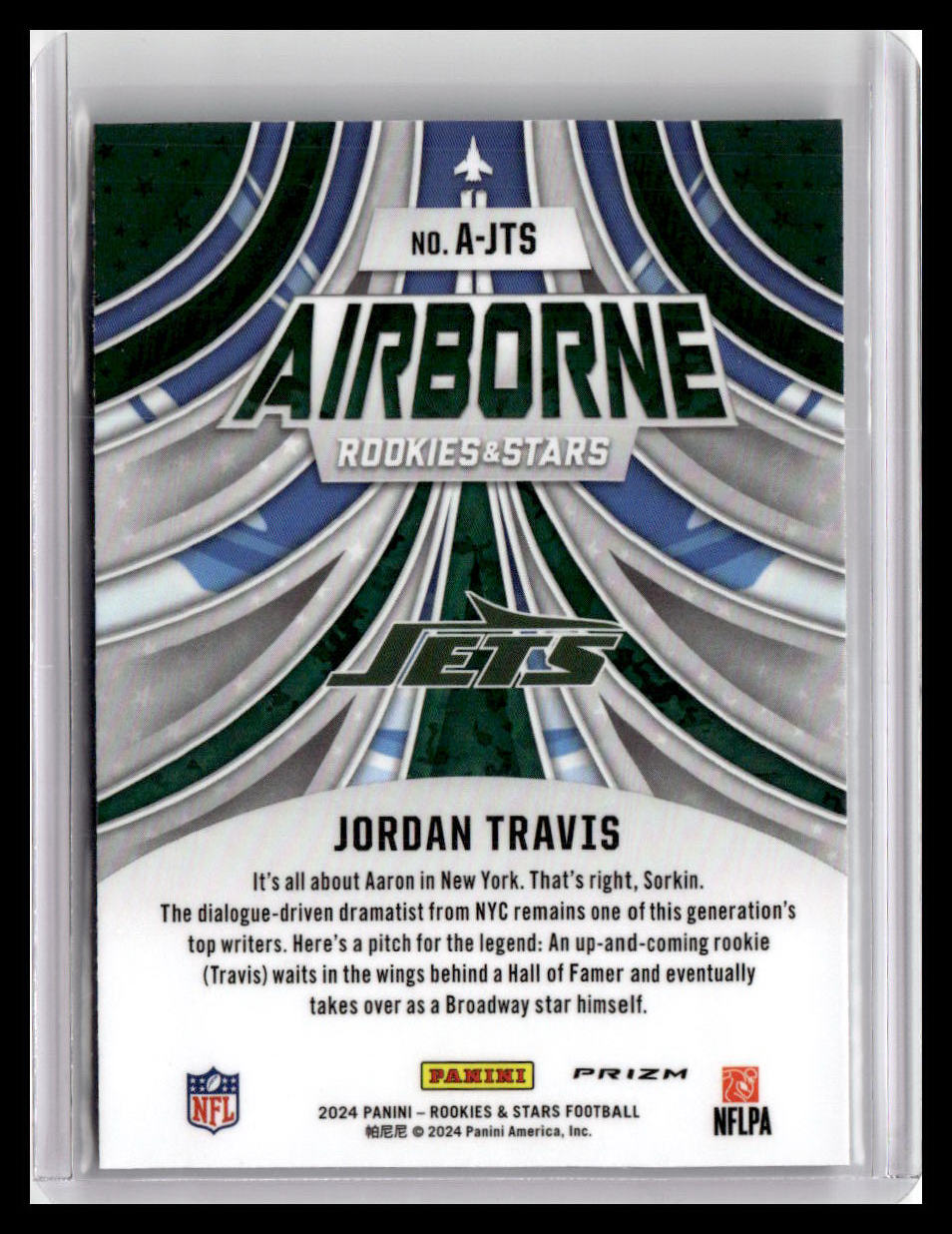 2024 Panini Rookies & Stars #A-JTS Jordan Travis Airborne Silver