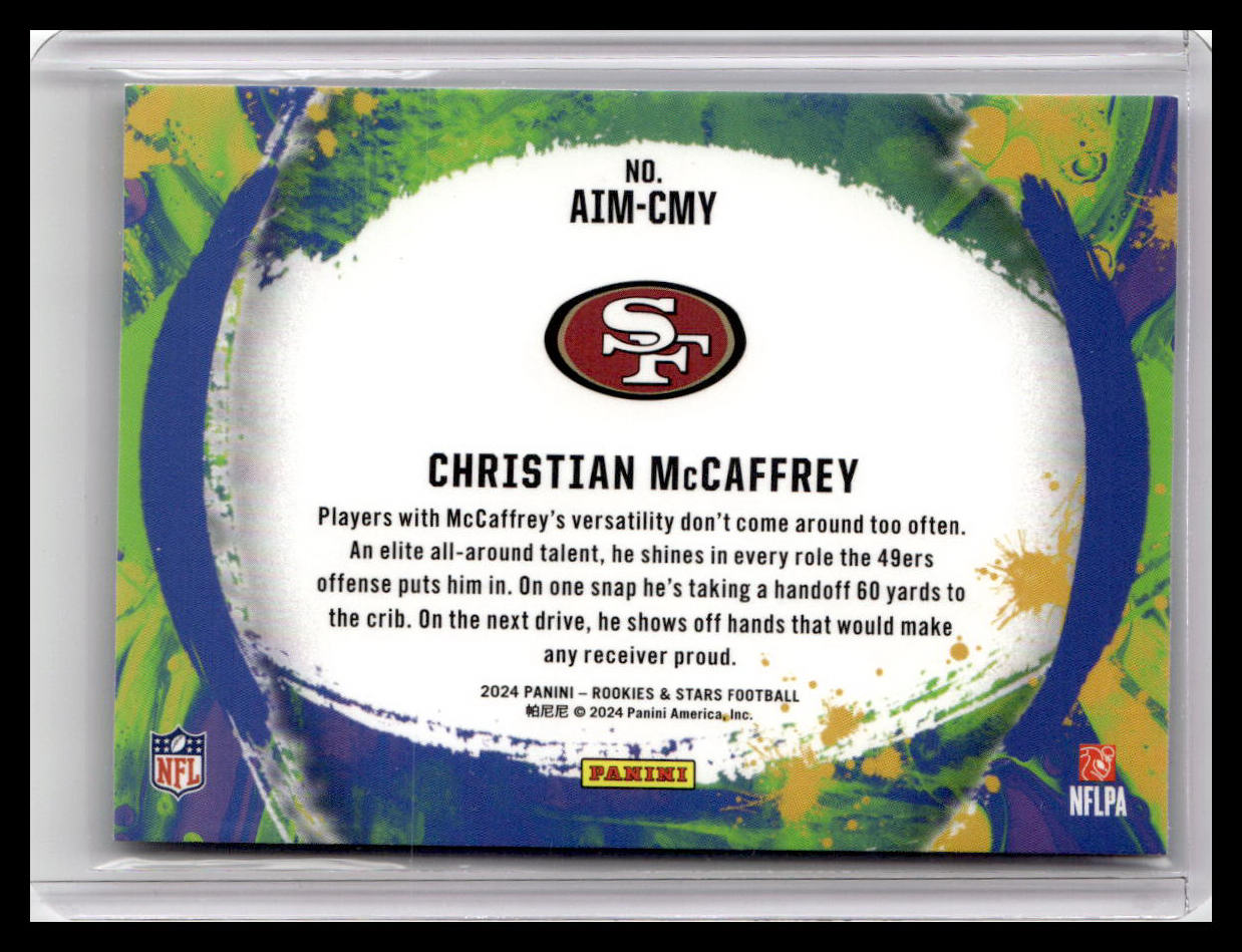 2024 Panini Rookies & Stars #AIM-CMY Christian McCaffrey Artistry in Motion