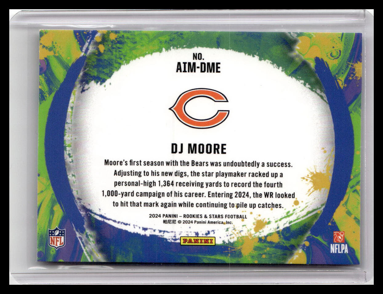 2024 Panini Rookies & Stars #AIM-DME DJ Moore Artistry in Motion