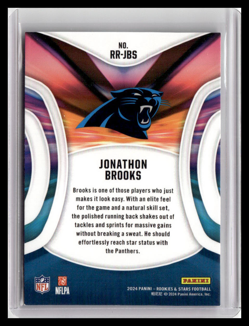 2024 Panini Rookies & Stars #RR-JBS Jonathon Brooks Rookie Rush