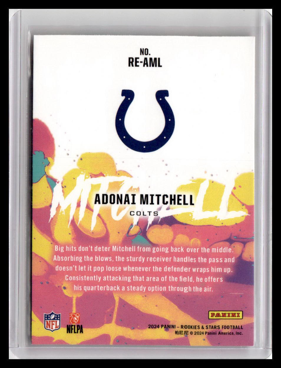 2024 Panini Rookies & Stars #RE-AML Adonai Mitchell Rookie Exclusive