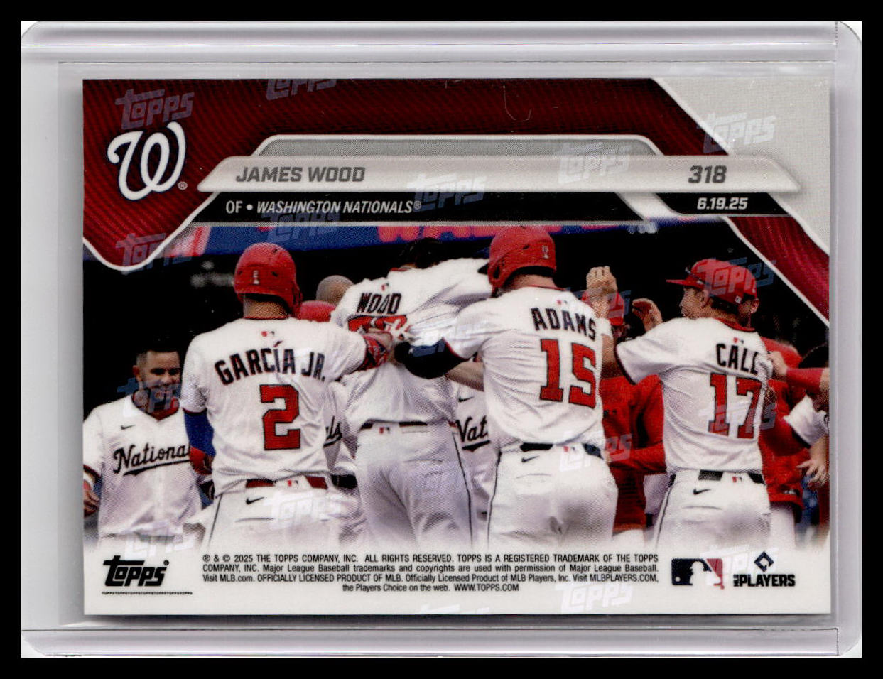 2025 Topps Now #318 James Wood