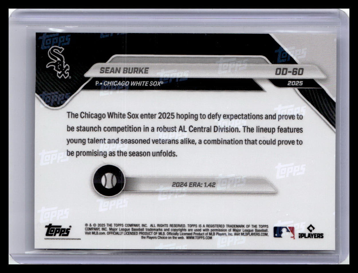 2025 Topps Now Road to Opening Day Chicago White Sox #OD-60 Sean Burke