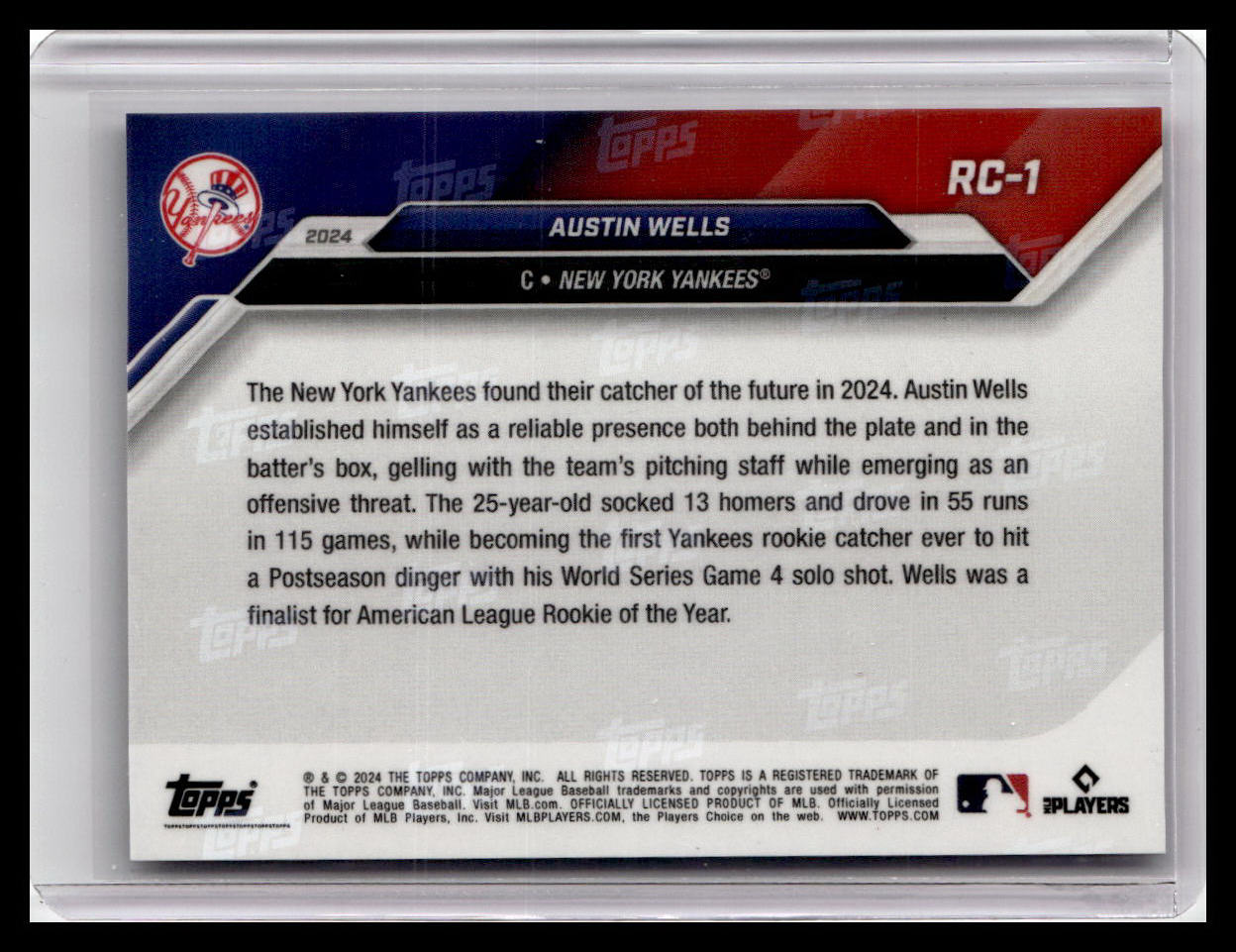 2024 Topps Now Rookie Cup #RC-1 Austin Wells