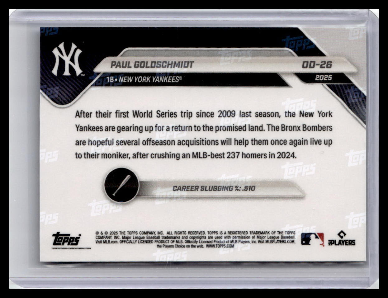 2025 Topps Now Road to Opening Day #OD-26 Paul Goldschmidt Green Foil