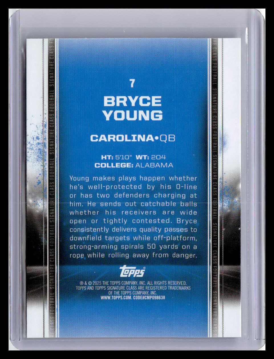 2024 Topps Signature Class #7 Bryce Young