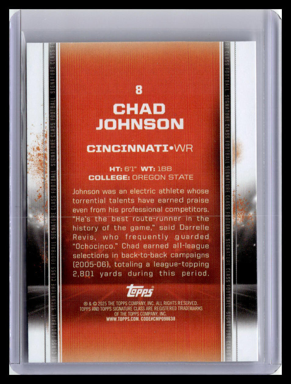 2024 Topps Signature Class #8 Chad Johnson